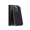 Joko Apple İphone 15 Pro Max Kılıf Aramid 600d Kevlar Karbon Fiber Magsafe Kapak - Kırmızı