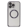 Joko İphone 14 Pro Kılıf Metal Bumper Magneticsafe Kapak - Derin Mor