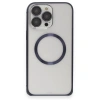 Joko İphone 15 Pro Max Kılıf Metal Bumper Magneticsafe Kapak - Lacivert