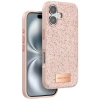 Onegif Apple İphone 16 Plus Bright Simli Kapak - Pembe