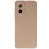 Oppo A38 Kılıf Nano İçi Kadife Silikon - Pudra