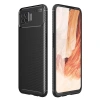 Oppo A73 Kılıf Auto Focus Karbon Kapak - Siyah