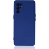 Oppo Reno 6 Kılıf Nano İçi Kadife Silikon - Mavi