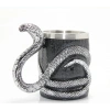Paslanmaz Çelik Yılan Tasarımlı Kupa Bardak