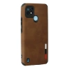 Realme C21 Kılıf Loop Deri Silikon - Kahverengi