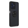 Realme C53 Kılıf Montreal Yüzüklü Silikon Kapak - Siyah