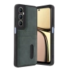Realme C65 Sara Kartvizitli Deri Kılıf - Yeşil