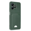 Realme Note 50 4g Kılıf Kelvin Kartvizitli Silikon - Koyu Yeşil