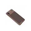 Samsung Galaxy A01 Core Kılıf Auto Focus Karbon Kapak - Kahverengi