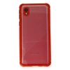 Samsung Galaxy A01 Core Kılıf Miami Şeffaf Silikon - Kırmızı