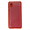 Samsung Galaxy A01 Core Kılıf Miami Şeffaf Silikon - Kırmızı