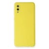 Samsung Galaxy A02 Kılıf Nano İçi Kadife Silikon - Sarı