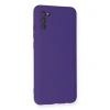Samsung Galaxy A03s Kılıf Nano İçi Kadife Silikon - Mor
