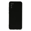 Samsung Galaxy A03s Kılıf Nano İçi Kadife Silikon - Siyah
