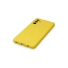 Samsung Galaxy A14 4g Kılıf Nano İçi Kadife Silikon - Sarı