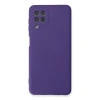 Samsung Galaxy A22 Kılıf Nano İçi Kadife Silikon - Mor