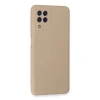 Samsung Galaxy A22 Kılıf Nano İçi Kadife Silikon - Pudra