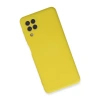 Samsung Galaxy A22 Kılıf Nano İçi Kadife Silikon - Sarı