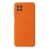 Samsung Galaxy A22 Kılıf Nano İçi Kadife Silikon - Turuncu