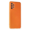 Samsung Galaxy A32 Kılıf Nano İçi Kadife Silikon - Turuncu