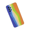 Samsung Galaxy A53 5g Kılıf Ebruli Lansman Silikon - Mavi-turuncu