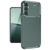 Samsung Galaxy A56 Kılıf Auto Focus Karbon Kapak - Koyu Yeşil