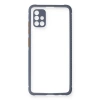 Samsung Galaxy A71 Kılıf Miami Şeffaf Silikon - Gri