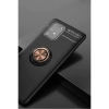 Samsung Galaxy A91 / S10 Lite Kılıf Range Yüzüklü Silikon - Siyah-gold