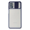 Samsung Galaxy M51 Kılıf Palm Buzlu Kamera Sürgülü Silikon - Lacivert