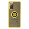 Samsung Galaxy S20 Fe Kılıf Montreal Yüzüklü Silikon Kapak - Sarı