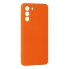 Samsung Galaxy S21 Kılıf Nano İçi Kadife Silikon - Turuncu