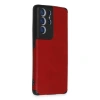 Samsung Galaxy S21 Ultra Kılıf Loop Deri Silikon - Kırmızı