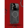 Samsung Galaxy S24 Fe Kılıf Joy Lens Standlı Kapak - Mor