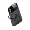 Samsung Galaxy S25 Edge Kılıf Joy Lens Standlı Kapak - Siyah