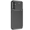 Samsung Galaxy S25 Kılıf Auto Focus Karbon Kapak - Siyah