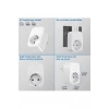 Tekli Yüksek Voltaj Korumalı Duvar Prizi 2x Type-c 1x Usb Çıkışlı Priz Grup Priz Çoğaltıcı Siyah