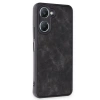 Vivo Y18 Kılıf Aras Deri Kapak - Siyah