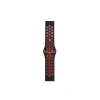 Watch 22mm Spor Delikli Kordon (saat Değildir) - Siyah-kırmızı