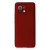 Xiaomi Mi 11 Kılıf First Silikon - Bordo