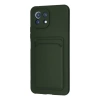 Xiaomi Mi 11 Kılıf Kelvin Kartvizitli Silikon - Koyu Yeşil