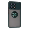 Xiaomi Poco X6 Pro Kılıf Montreal Yüzüklü Silikon Kapak - Yeşil