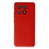 Xiaomi Poco X6 Pro Kılıf Nano İçi Kadife Silikon - Kırmızı