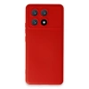 Xiaomi Poco X6 Pro Kılıf Nano İçi Kadife Silikon - Kırmızı