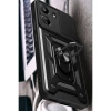 Xiaomi Redmi 13c Kılıf Pars Lens Yüzüklü Silikon - Siyah
