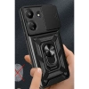 Xiaomi Redmi 13c Kılıf Pars Lens Yüzüklü Silikon - Yeşil