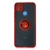 Xiaomi Redmi 9c Kılıf Montreal Yüzüklü Silikon Kapak - Kırmızı