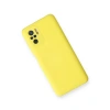 Xiaomi Redmi Note 10 Kılıf Nano İçi Kadife Silikon - Sarı