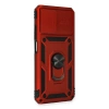 Xiaomi Redmi Note 10 Kılıf Pars Lens Yüzüklü Silikon - Kırmızı