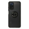 Xiaomi Redmi Note 11 Kılıf Montreal Yüzüklü Silikon Kapak - Siyah