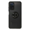 Xiaomi Redmi Note 11 Kılıf Montreal Yüzüklü Silikon Kapak - Siyah